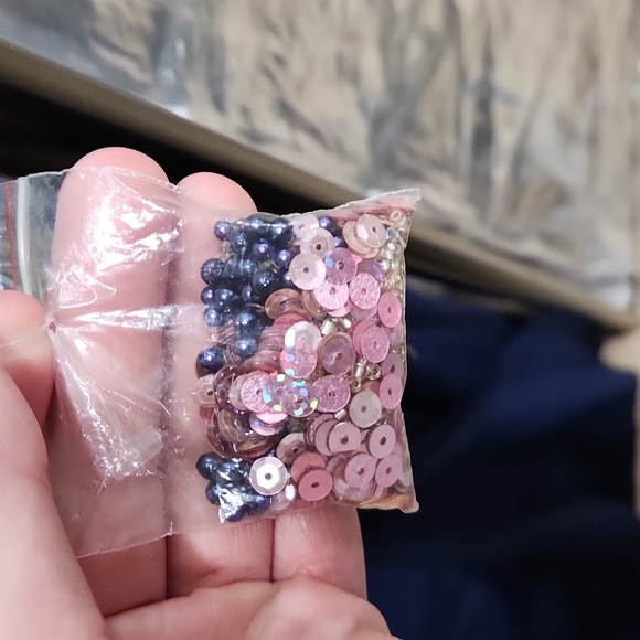 Size 2/4 dark navy pink sequin floral and tulle aline gown by Sherri Hill NWT - Picture 15 of 16